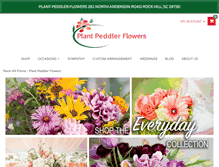 Tablet Screenshot of plantpeddlerflower.com